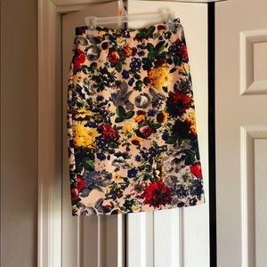 Floral Pencil Skirt